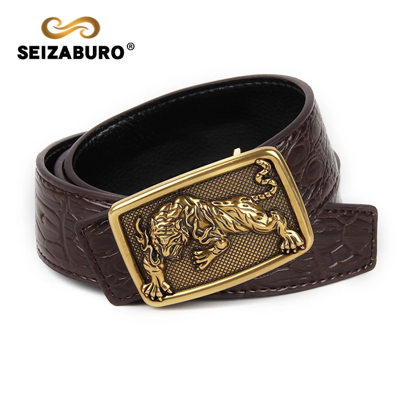 Aburo новые джинсы riem ковбой Классический Крокодил stijlvolle riemen mannen glad gesp taille riem джинсы