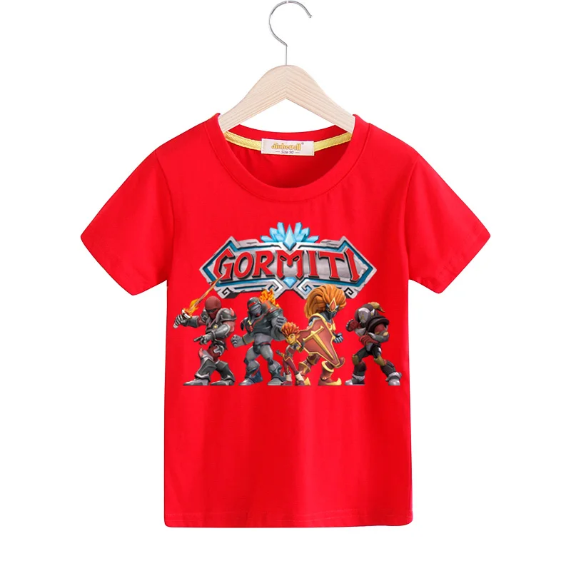 Новинка футболка Gormiti Game детская одежда детские летние футболки с короткими