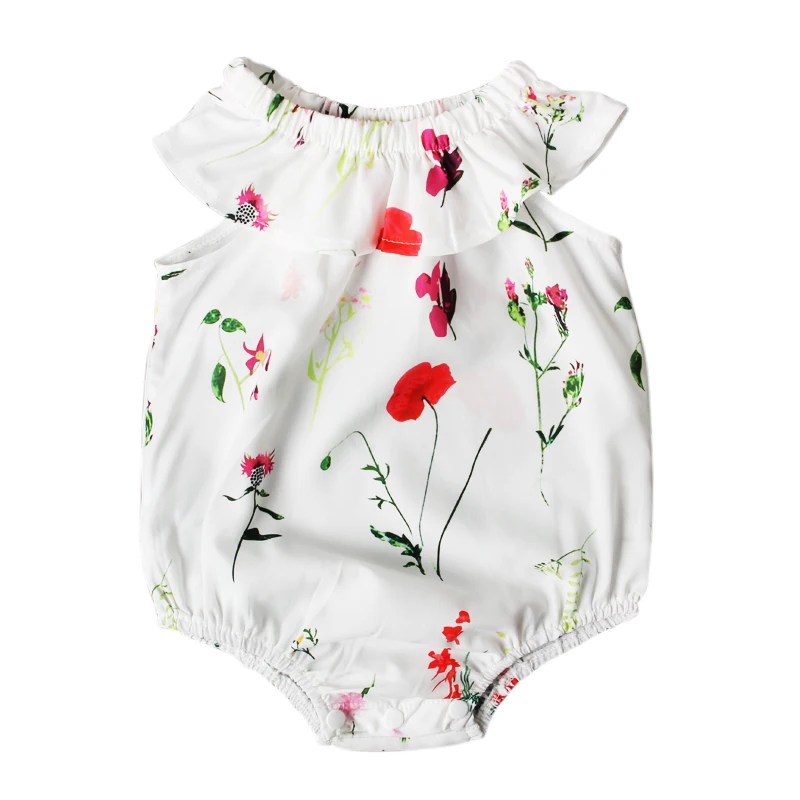 Комбинезон Rorychen для новорожденных девочек винтажный Ромпер без рукавов с