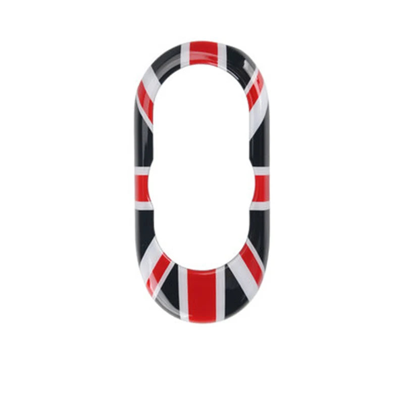 Red Black Union Jack Юнион Джек Автомобильная центральная консоль Мультимедийная панель ключ корпус наклейка для Mini Cooper JCW F55 F56 аксессуары для стайлинга автомобилей - Название цвета: Red Black Union Jack