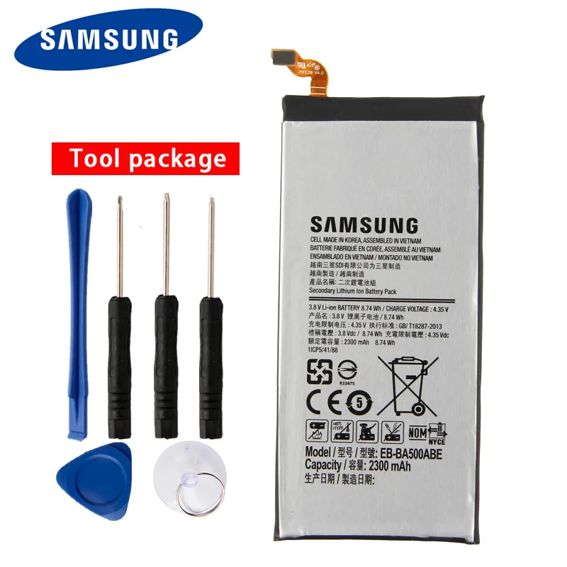 samsung высокое качество EB-BA500ABE Батарея для samsung Galaxy A5 EB-BA500ABE Аутентичные телефон 2300 mAh