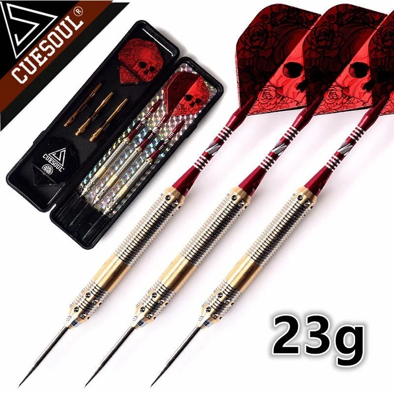 Cuesoul 23 г 25 г 27 г Профессиональный Сталь Совет Дартс золотой и черный Dart Средства ухода за кожей с Dart Перелёты - Цвет: 23g