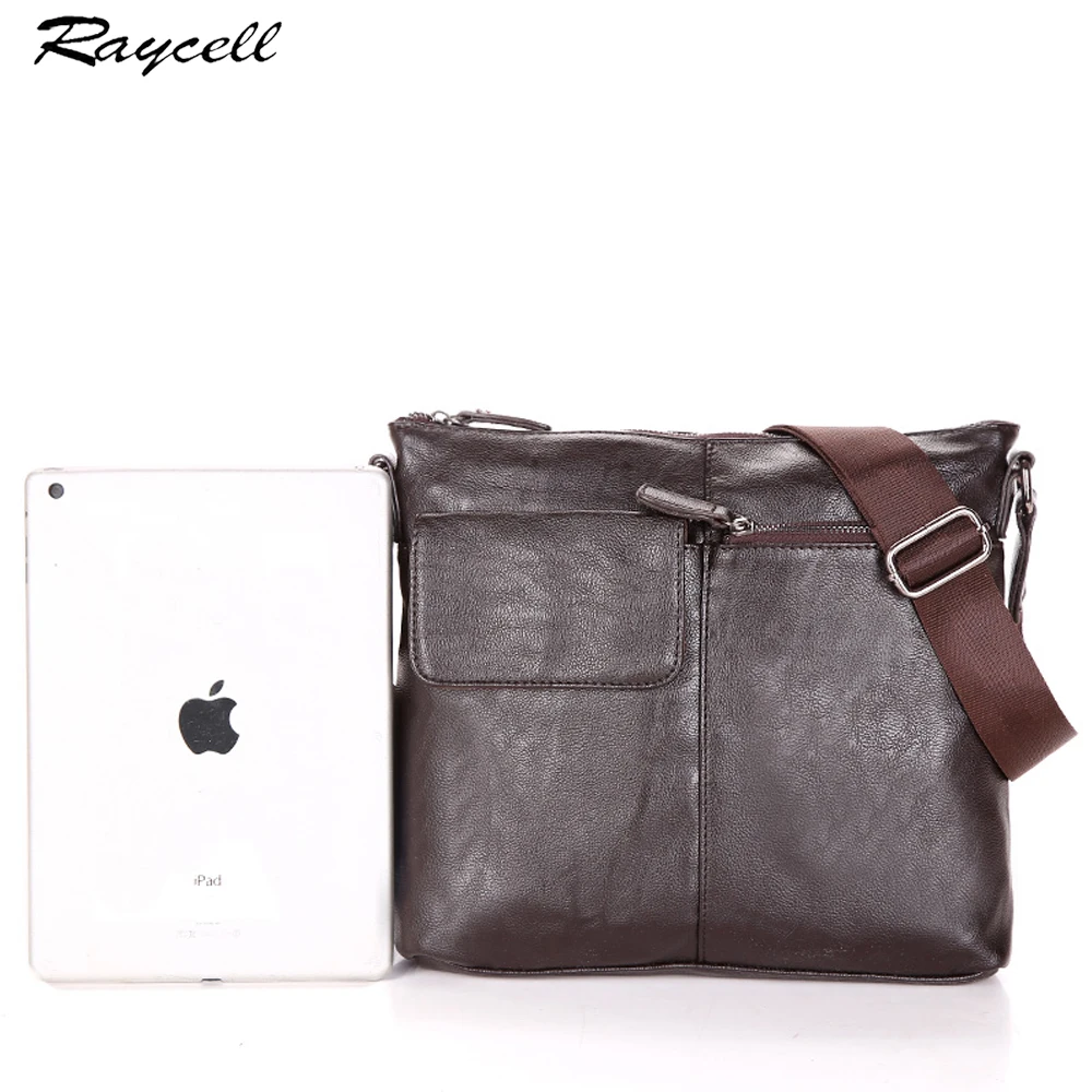 RAYCELL Brand Messenger Bag Men Shoulder Man Satchels Handbags PU Leather Sling Bags designer Crossbody |