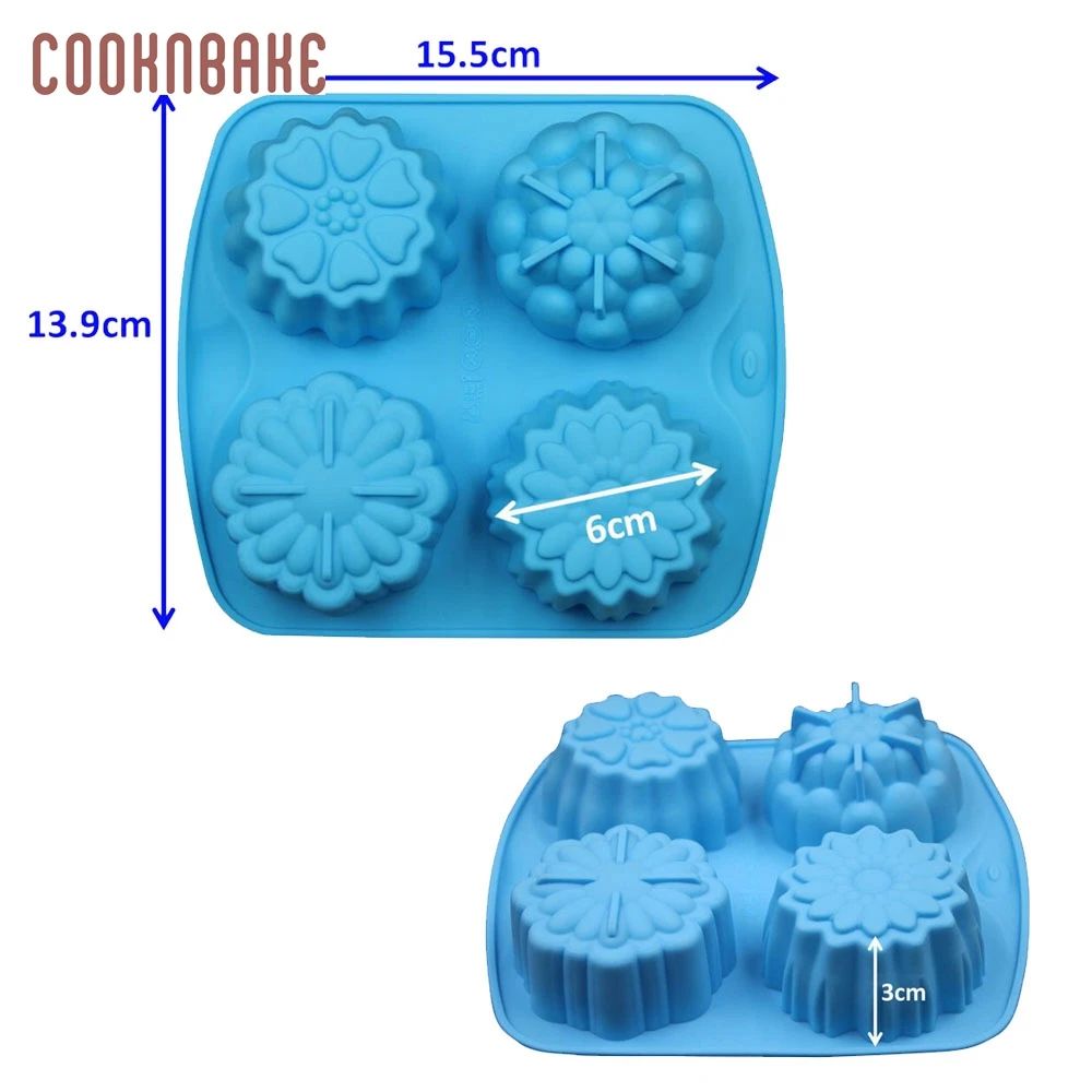 COOKNBAKE силиконовая форма для мыла ручной работы цветка желе пудинг Кондитерская