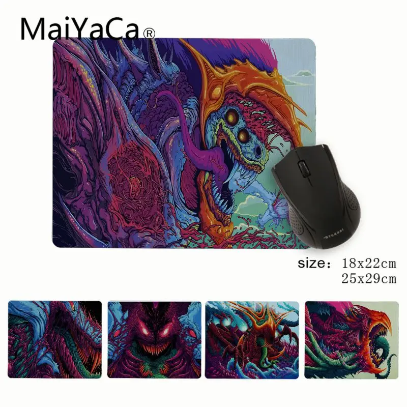 Небольшой резиновый коврик для мыши MaiYaCa с обоями hyper beast 4k под заказ ноутбуков и