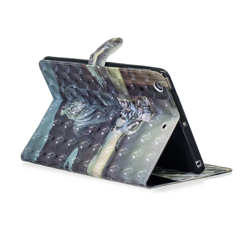 СПС Coque iPad Air Чехол милый Кот Волк кожаный чехол-книжка для телефона с кошельком и Чехлы для iPad Air A1474 A1475 A1476 iPad 5 чехол Etui Capinha