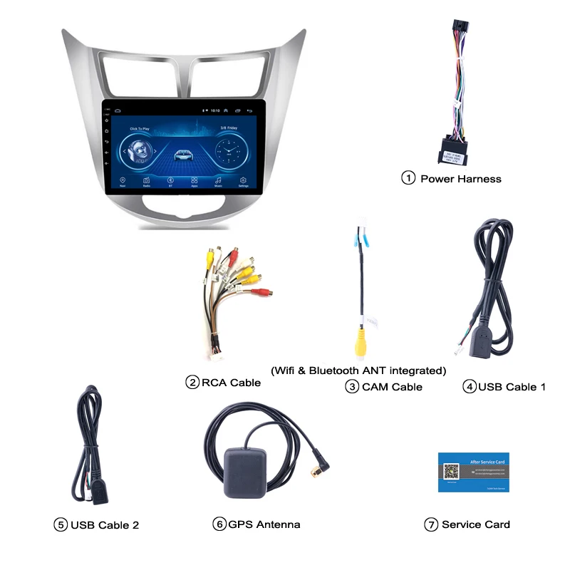 Ectwodvd 9 дюймов Andriod 8 1 Автомобильный gps навигация для Hyundai Accent Verna 2012-2017