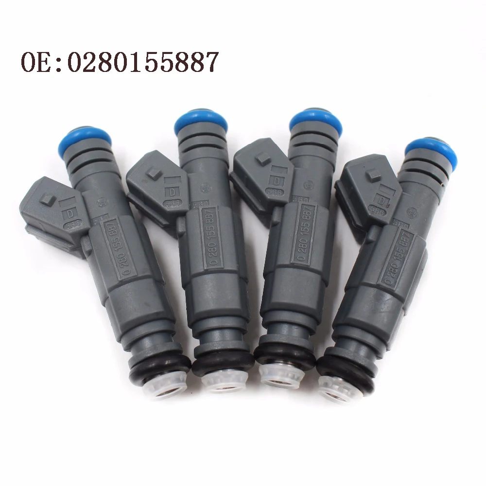 

4PCS New Fuel Injectors For 1998-04 Ford Contour Escape Escort Focus Mercury Cougar 0280155887