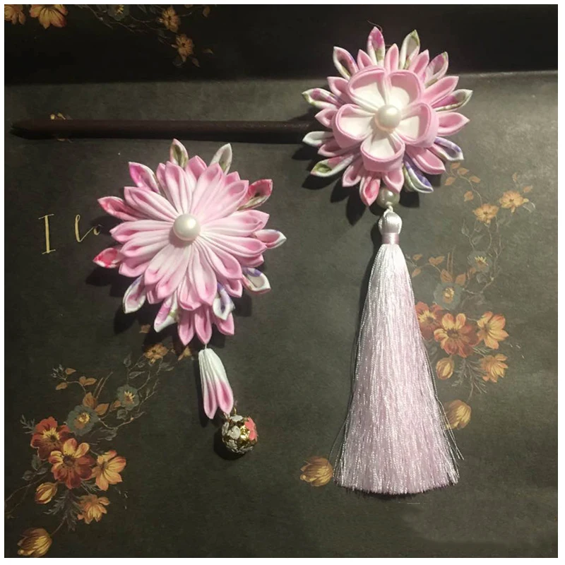 4 шт. заколки для волос в виде цветов|Значки| |