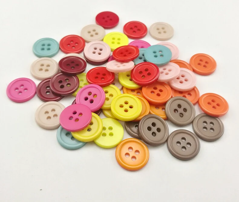 Оптовая продажа 4 отверстия круглая пуговица из полимера|Пуговицы| |
