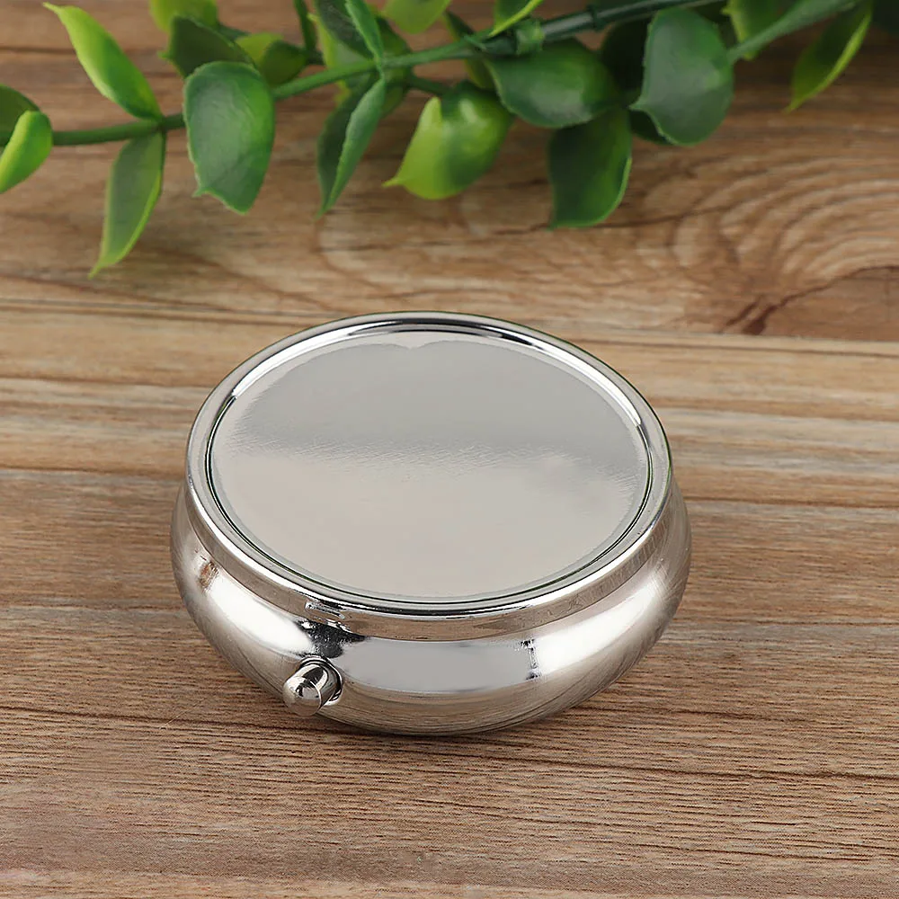 Чехол для хранения таблеток серебряная цепочка контейнер лекарств кольцо ключей