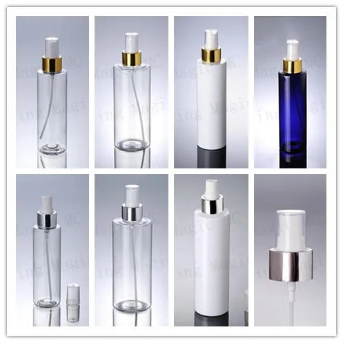 200 мл прозрачная/белая/синяя пластиковая бутылка для домашних животных с