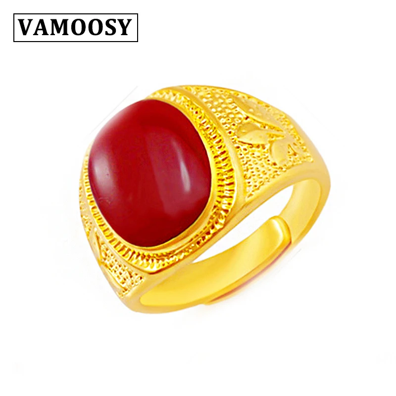 Кольцо VAMOOSY с имитацией натурального камня для мужчин и женщин кольцо