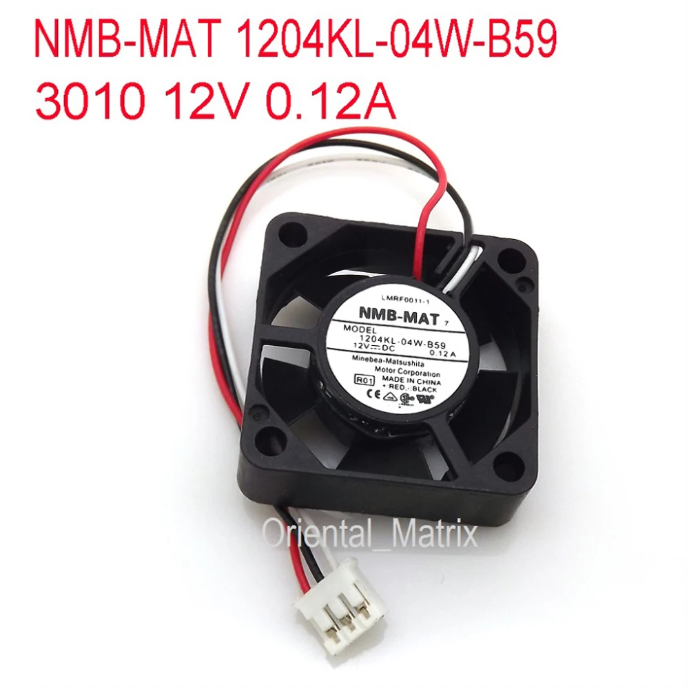 NMB-MAT 1204KL-04W-B59 12 В 0.12A 3010 cpu Охладитель Инвертор Вентилятор охлаждения