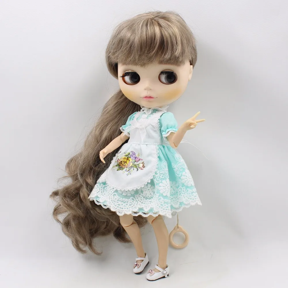 Blyth кукла ледяная личка одежда фартук платье розовый синий белый кружева игрушка, только платье без куклы