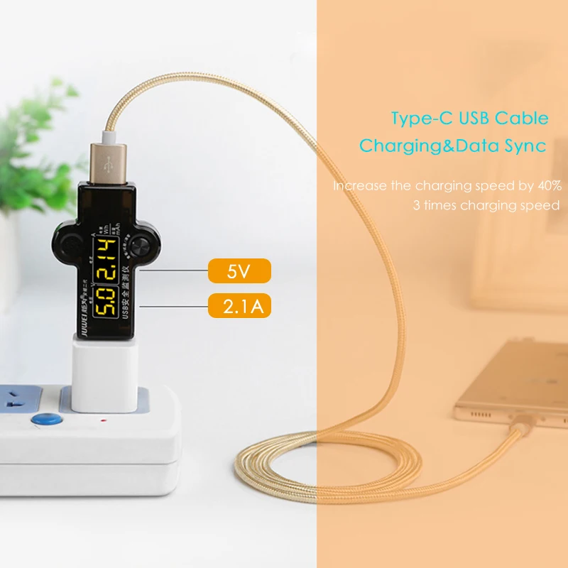 Кабель USB Type C для Samsung S8 Xiaomi Mi5 Huawei P10 P9 Nexus LG зарядный кабель Быстрая зарядка 2 м 3