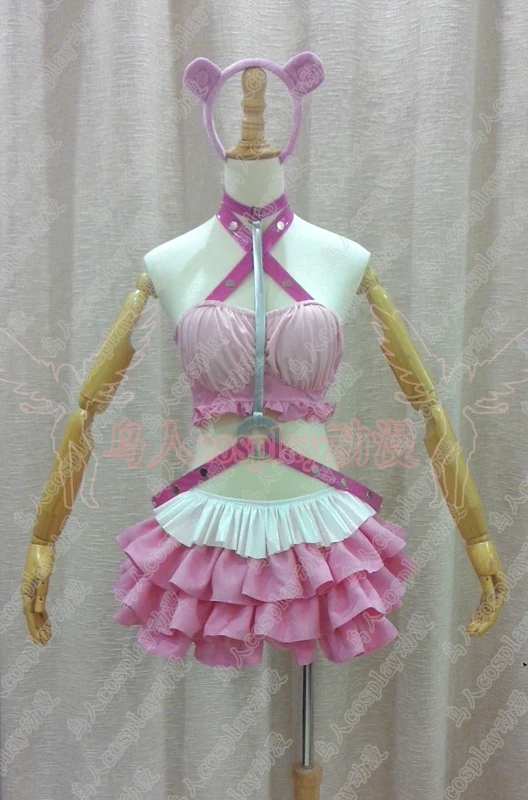 Супер SONICO Racing Girl Аниме на заказ униформа косплей костюм розовый медведь угрюмая