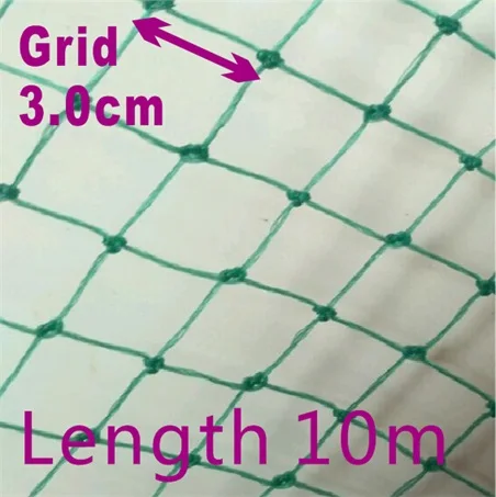grid 3.0cm length10m Садовый забор сетка растение лозы альпинистские зеленые сети забор сетка птицеводство цыпленок фазана забор садовая сеть - Цвет: grid 3.0cm length10m