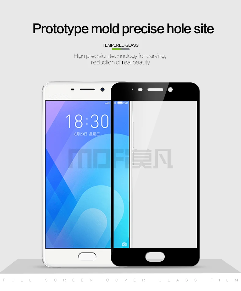 Для Meizu M6 Note стекло закаленное MOFi Полное покрытие экрана протектор для Meizu M6 Note защитное стекло