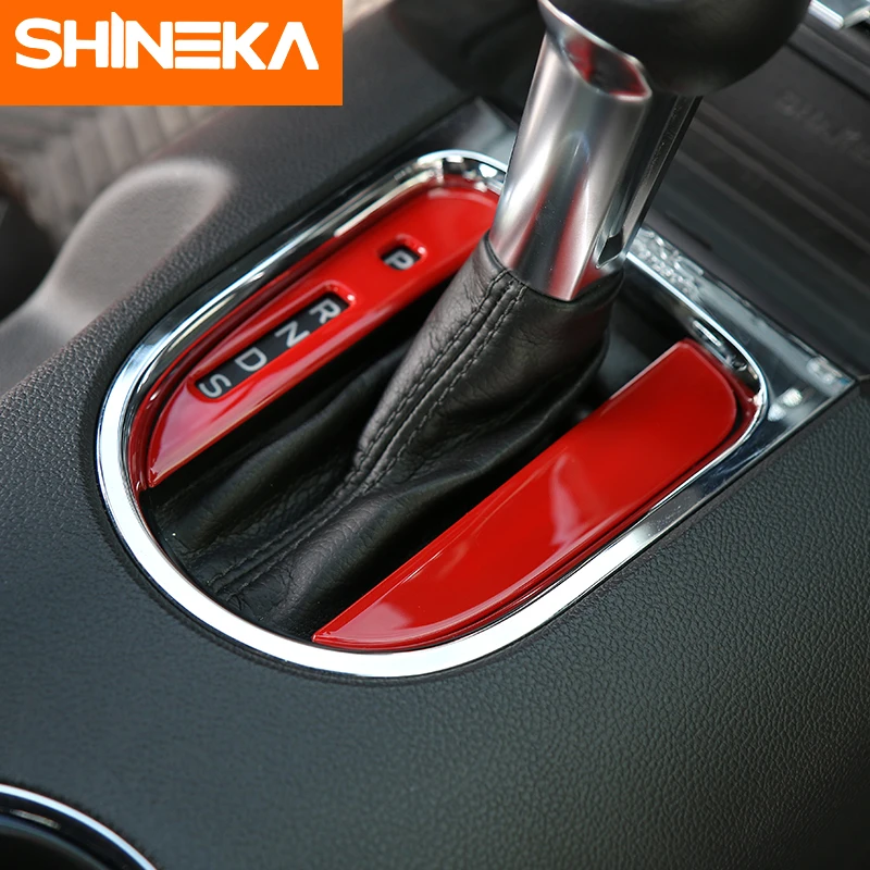 Молдинги для салона SHINEKA красные синие серебристые декоративные накладки Ford Mustang