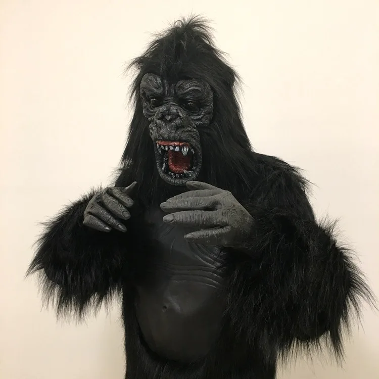 Rise of the Planet of the Apes для костюмированной игры на Хеллоуин на Рождество костюм для вечеринки одежда шимпанзе обезьяночеловек костюм для взрослых Горилла животное