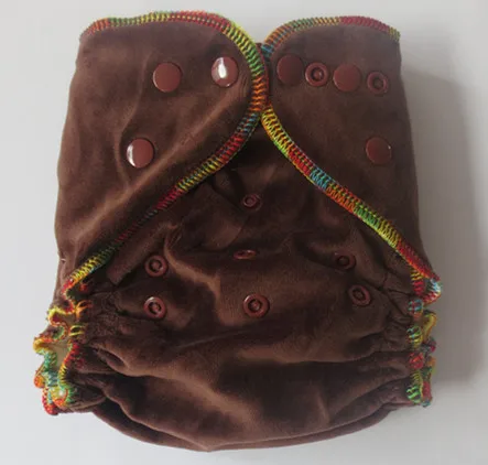 Высококачественный двухрядный подгузник из натурального бамбука и велюра 2015