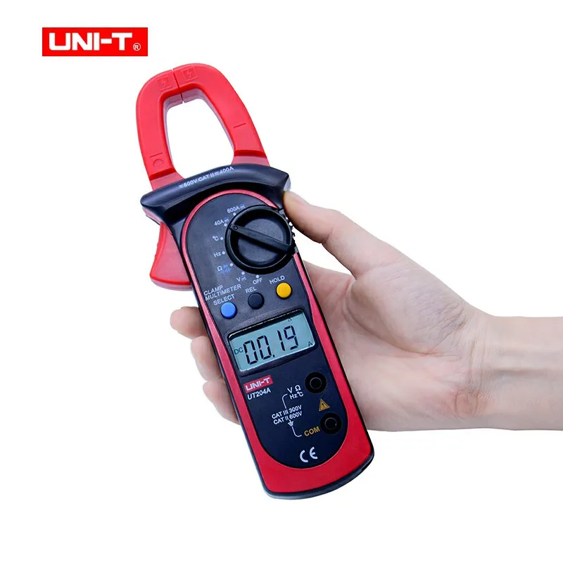 UNI-T UT204A цифровой клещи True RMS Автоматический диапазон измерения переменного тока