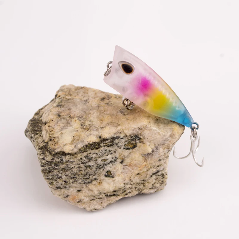 SEAPESCA рыболовная приманка мини Поппер с 3d глазами Crankbait 35 мм 3 г рыболовные