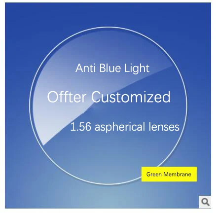 1.56 Anti blue light 1,56 1,61 1,67, асферические очки по рецепту, женские оптические очки, анти-синий светильник, мужские очки для близорукости, очки для вождения - Цвет линз: 1.56 Anti blue light
