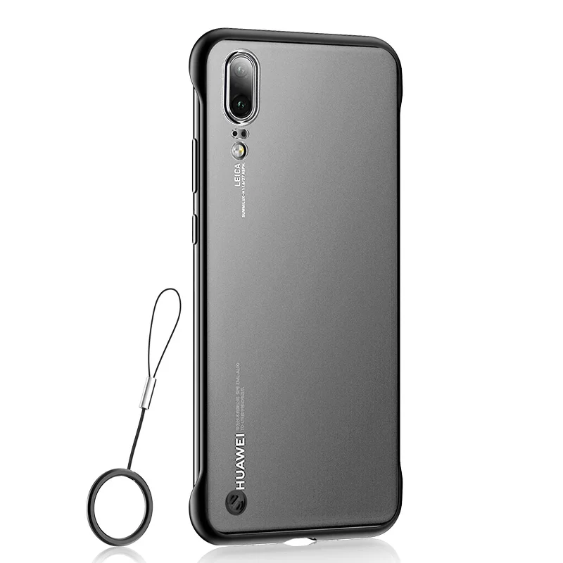 Black with Ring ZNP роскошный Бескаркасный матовый чехол для телефона huawei P30 P20 Pro полный чехол s для huawei mate 20 Pro P30 Honor 20 Pro Чехол в виде ракушки - Цвет: Black with Ring