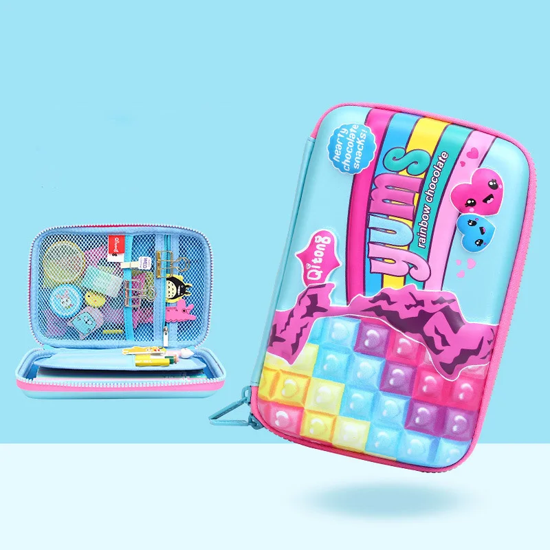 Style 23 Kawaii 3D School Pencil Case for Girls Boys Penal Korean Pen Bag Cute EVA Large Makeup Pencilcase Pouch Stationery Box Penalties - Цвет: Style 23