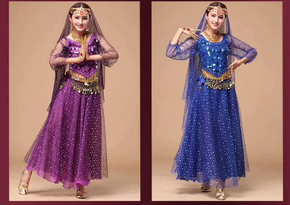 Новые костюмы для взрослых женщин Для Болливуда женские болливудских танцев