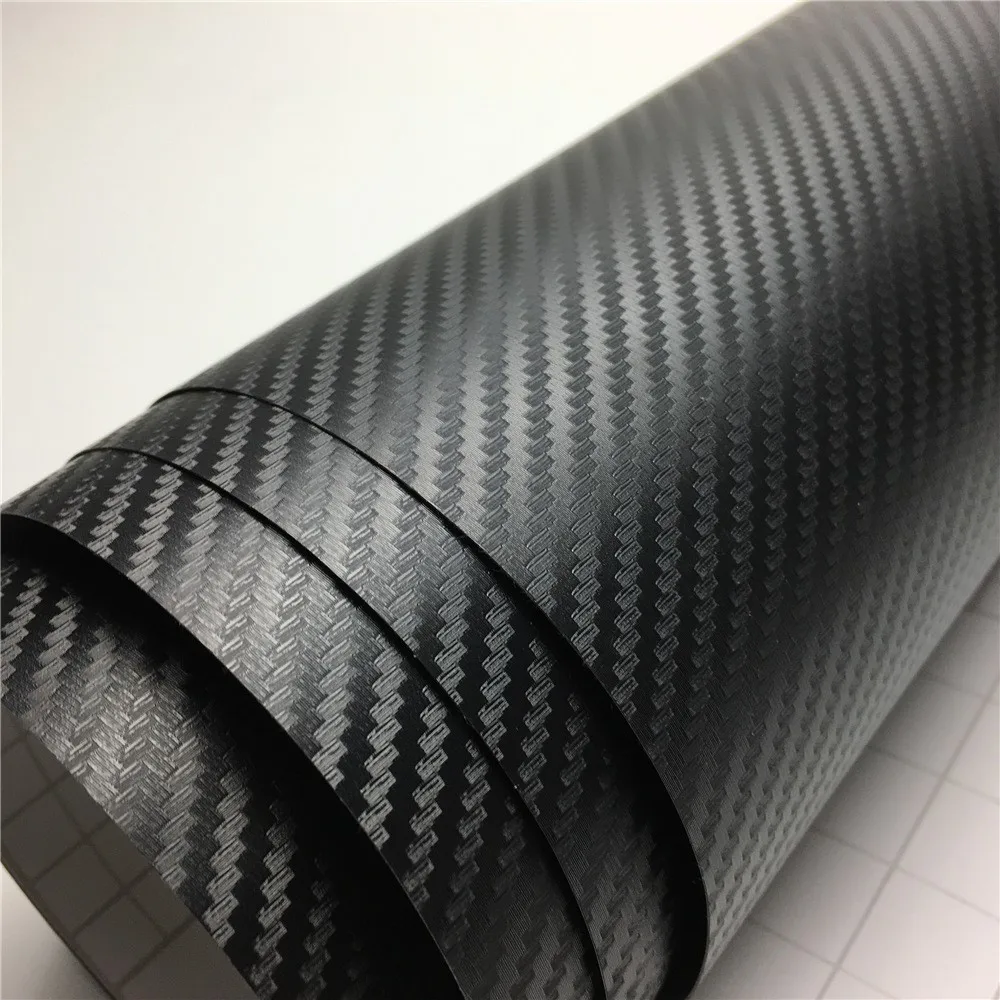 

3D Carbon Fiber Vinyl Wrap Bubble Free For Car Film Laptop Skin Phone Cover Motorcycle Vehicle Wrapping