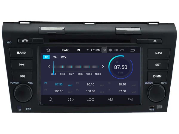 Quad-Core Android 9 0 Автомобильный DVD плеер для Mazda 3 2004-2009 автомобильный аудио