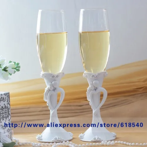 Бесплатная доставка свадебные тосты для жениха и невесты бокалы под шампанское