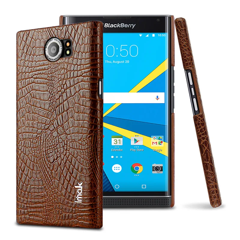 Imak Роскошные крокодиловой кожи кожаный чехол для blackberry priv люкс PU кожа задняя
