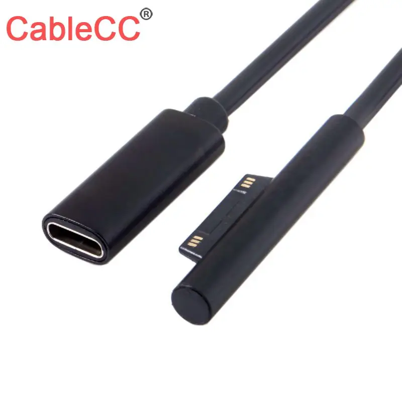 Кабель типа C USB-C Женский DC 15V к поверхности Pro3 Pro4 Pro5 Pro6 Book Pro