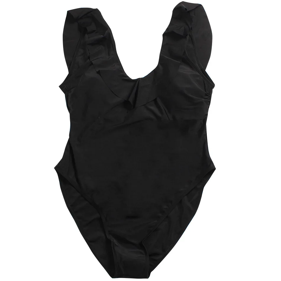 Женский купальный костюм с рюшами Танкини пуш ап Цельный купальник большого
