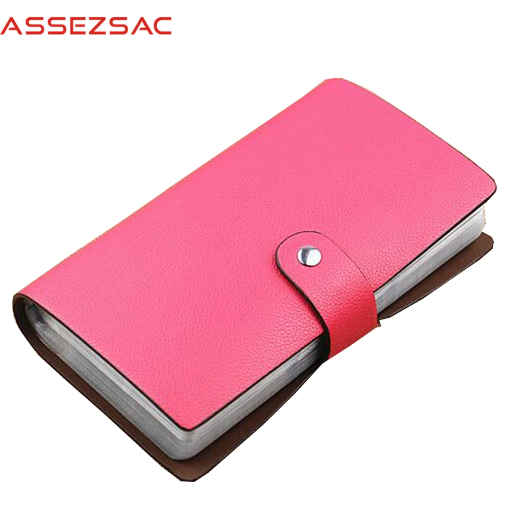 Assez сумка 96 карт женские держатели кредитных Сумки из искусственной кожи высокое