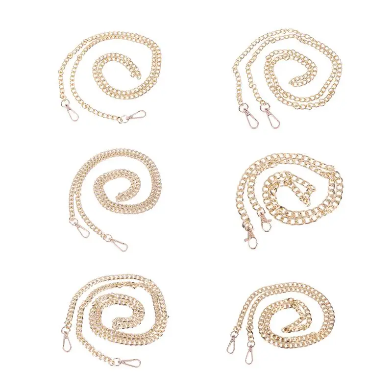 

1 Pc 120cm DIY Craft Bag Replacement Purse Chain Strap Handle Shoulder Crossbody Handbag Bag with Metal Buckles Accessories