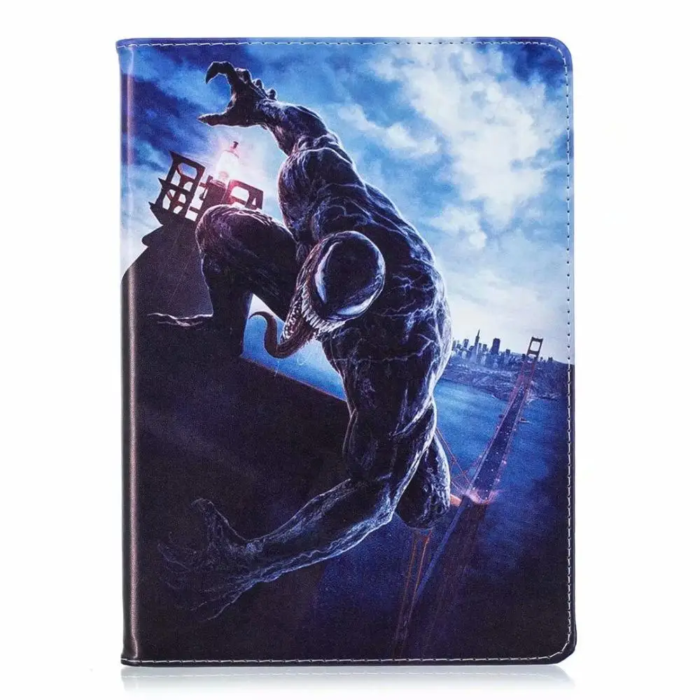 Для супергероя Ironman Обложка с изображением Бэтмена для Apple iPad 9,7 кожаный чехол ProtectiveFor iPad Air 1/2 iPad 5/6 - Цвет: 1