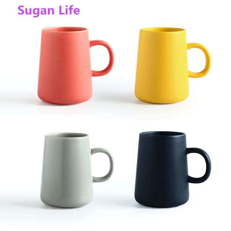 Sugan Life новый скандинавский стиль одноцветная керамическая кофейная кружка для