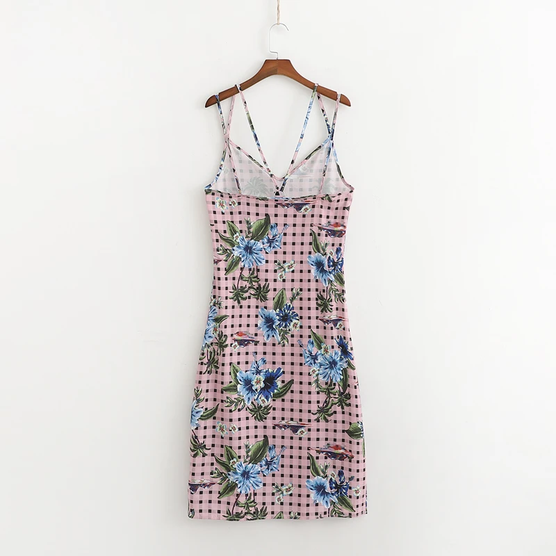 Новинка 2019 женское Цветочное платье весенне-летние женские тонкие пятнистые
