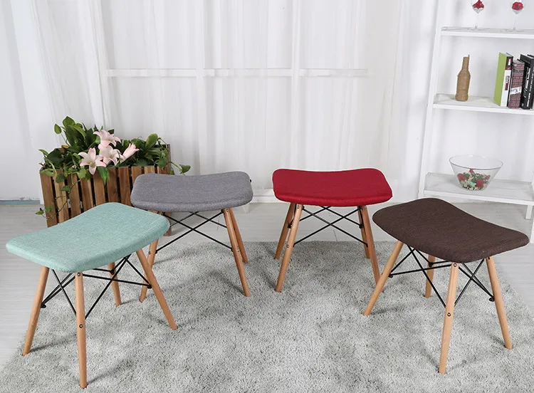 Современный дизайн дома Гостиная боковой табурет в мягкой обложке на подкладке