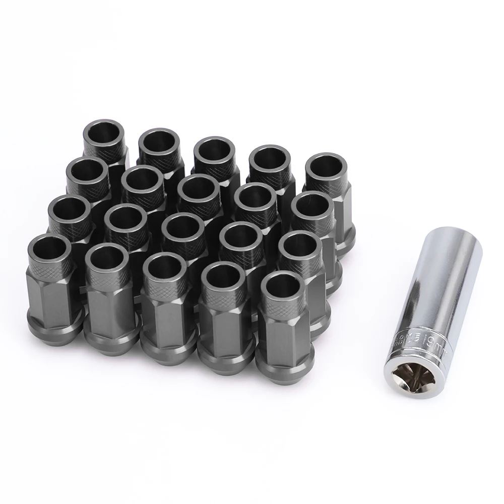 20 шт. гайки M14X1.5 M12X1.5 M12X1.25 аксессуары JDM Гоночный автомобиль модификация 7075 T6