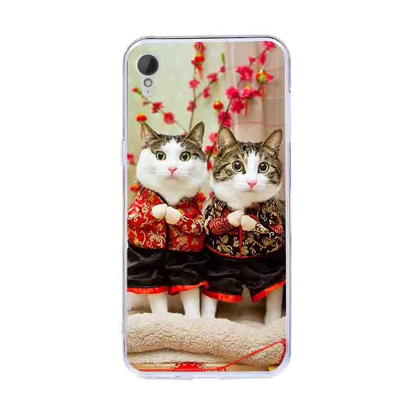 Silicone Cover For HTC Desire 825 Case Colorful Cute Animal TPU Back Covers 10 lifestyle Phone Bags Transparent |