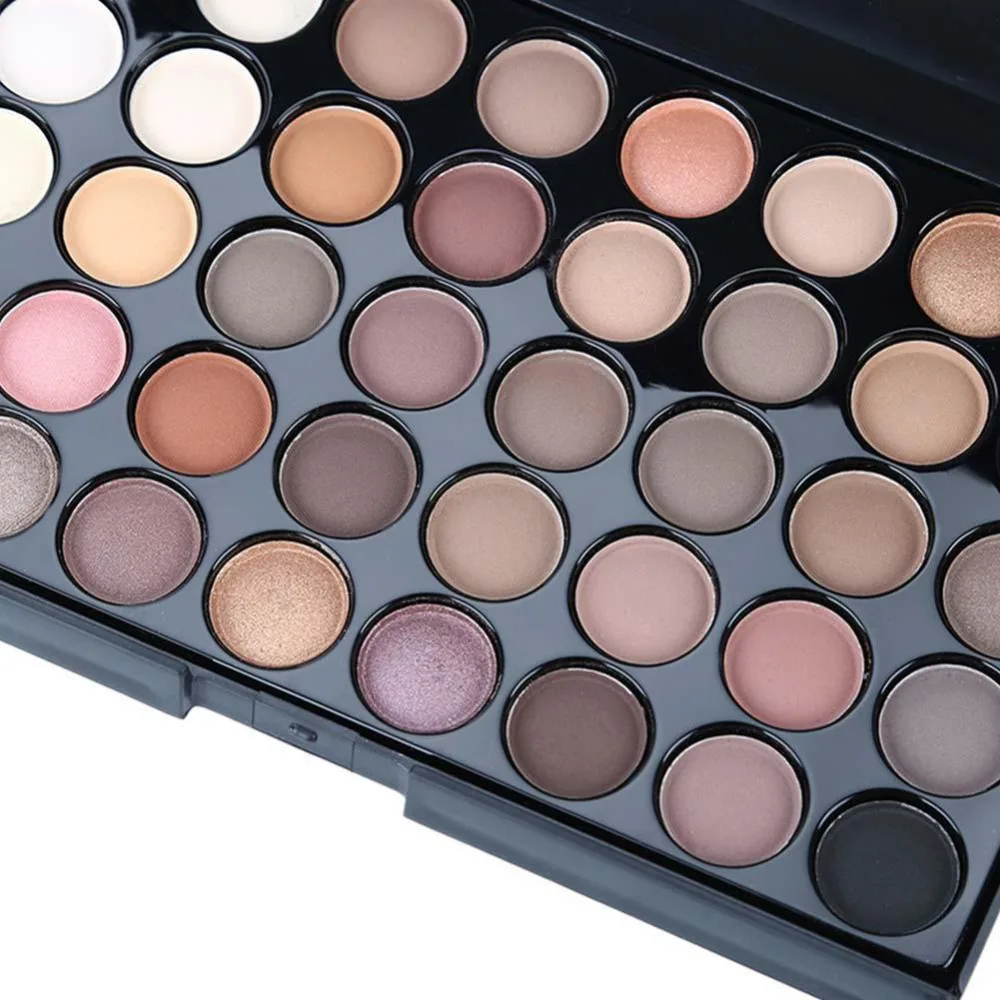 Learnever 40 цветов Матовая Палетка кремовые тени для век макияж земля матовые