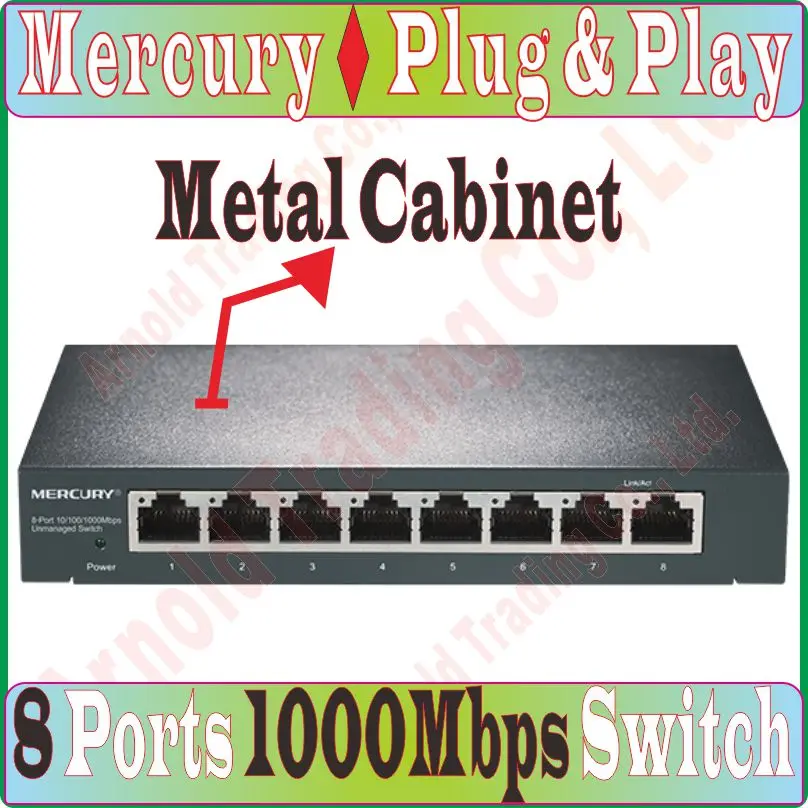 Замена Tenda TEG1008D 8 портов 10/100/1000 Мбит/с гигабитный Ethernet сетевой коммутатор 16 Гбит/с