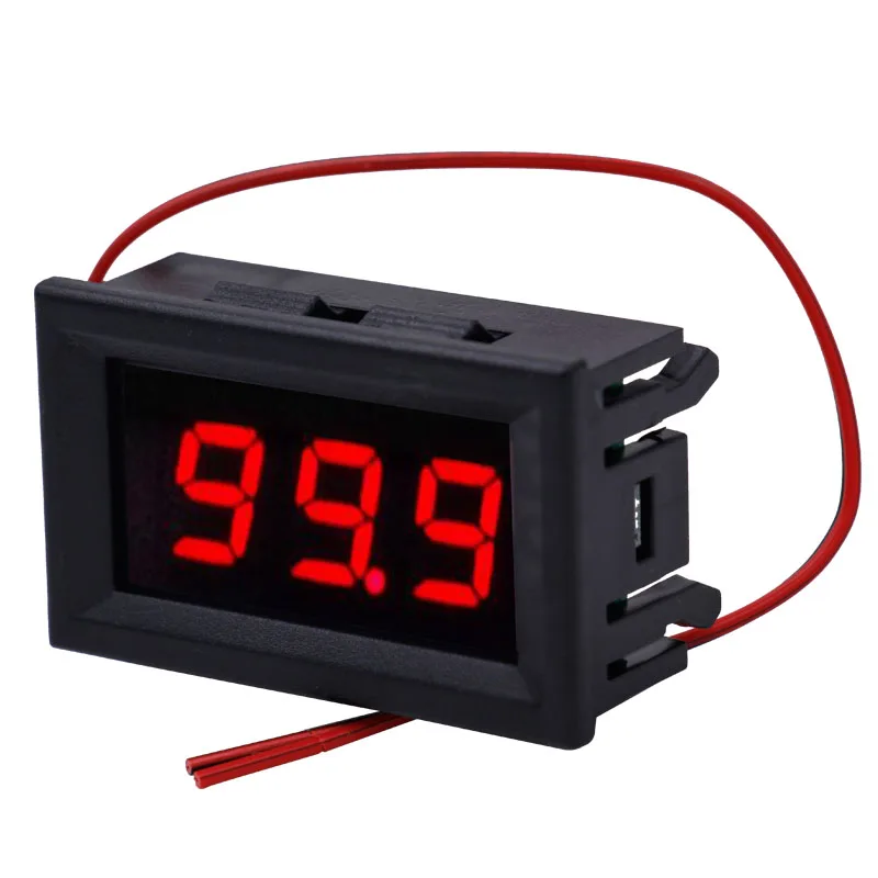 Цифровой Красный светодиодный вольтметр постоянного тока 5 В 120 мини