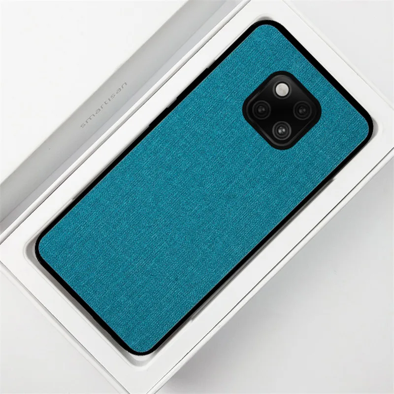 Case for Huawei Mate 20 P20 10 Pro Lite Enjoy Honor 8x Max Note 8c 9 Nova 3 3i Y9 2018 Silicone Frame Fabric Hard Back Cover |